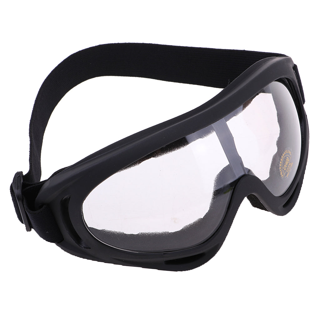 Motorcycle Bicycle Racing Snow Ski Goggles Eyewear UV400 Protection Clear