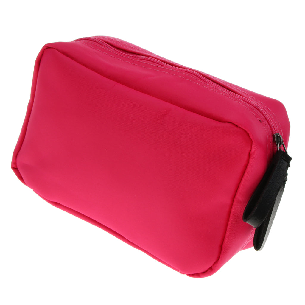Waterproof Travel Makeup Storage Bag Toiletry Organizer for Women Rose Red