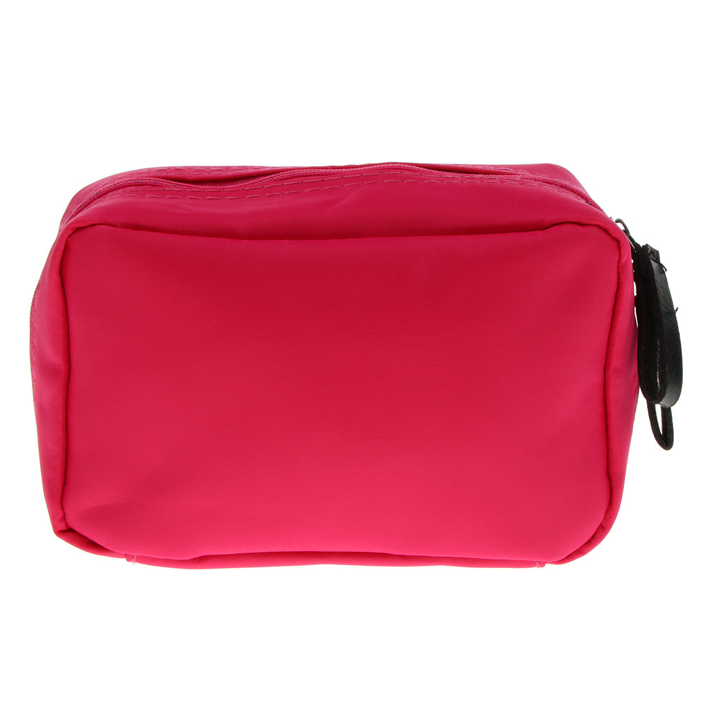 Waterproof Travel Makeup Storage Bag Toiletry Organizer for Women Rose Red