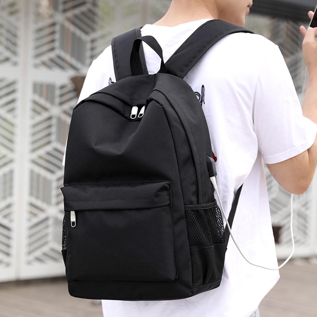 Travel School Laptop Backpack Women Men Canvas College Student Bag Bookbag