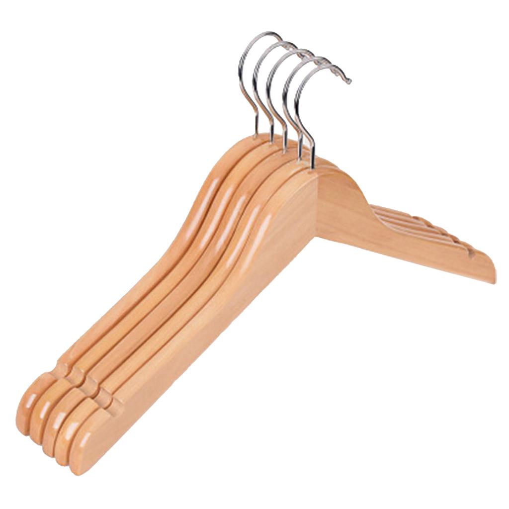 10 Pieces Kids Baby Toddler Wooden Hangers Clothes Coat Hanger Non-slip Bar