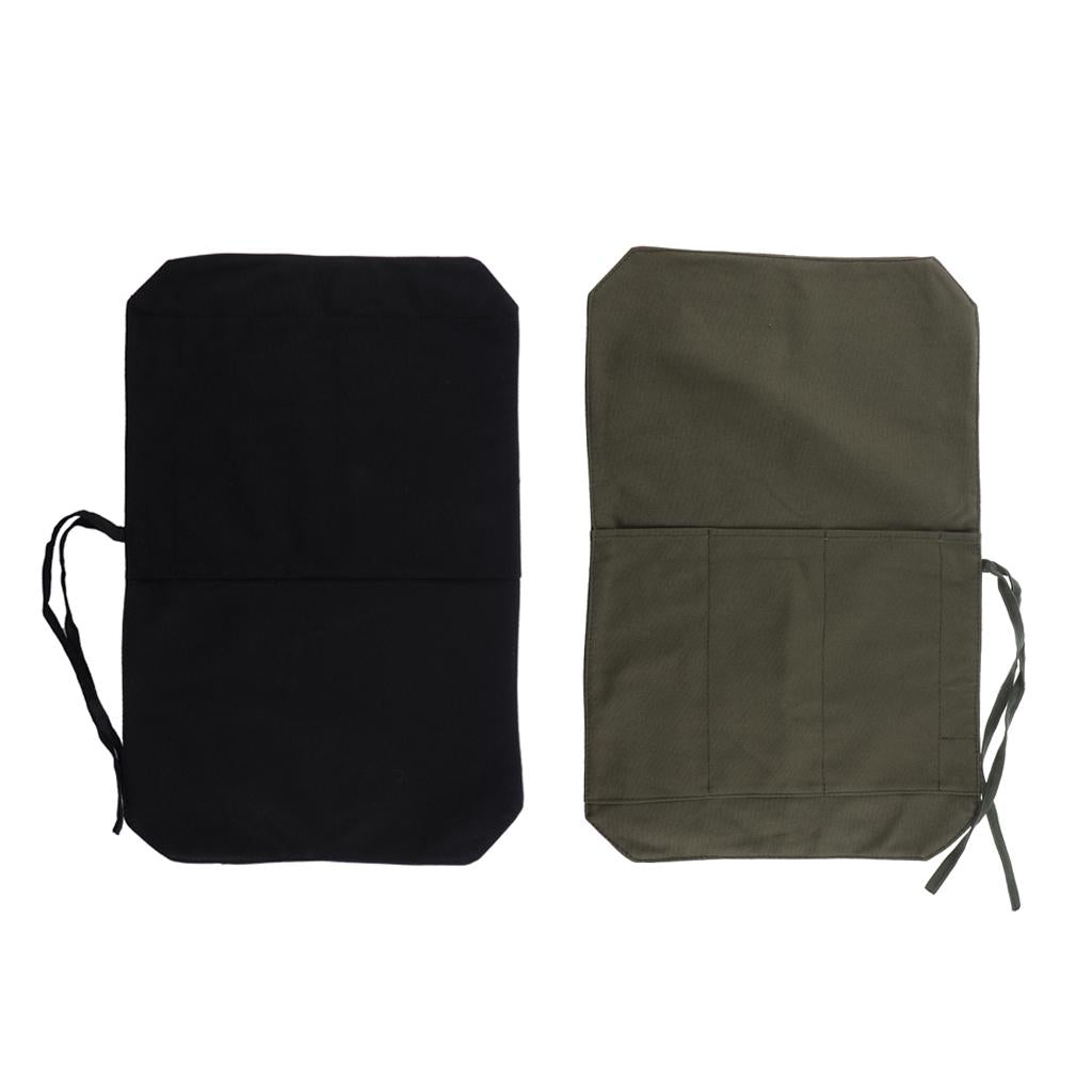 Chef Knife Roll Bag Portable Knife Storage Carry Case Outdoor Travel Black