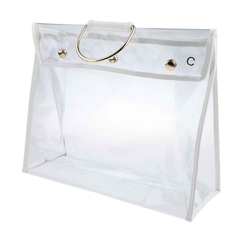 Transparent Dust Bag Clear Organizer Dustproof Handbag Holder Clear Size C