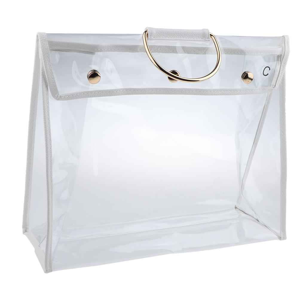 Transparent Dust Bag Clear Organizer Dustproof Handbag Holder Clear Size C