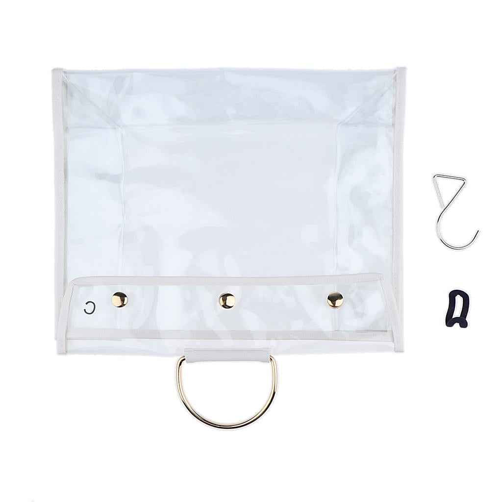 Transparent Dust Bag Clear Organizer Dustproof Handbag Holder Clear Size C