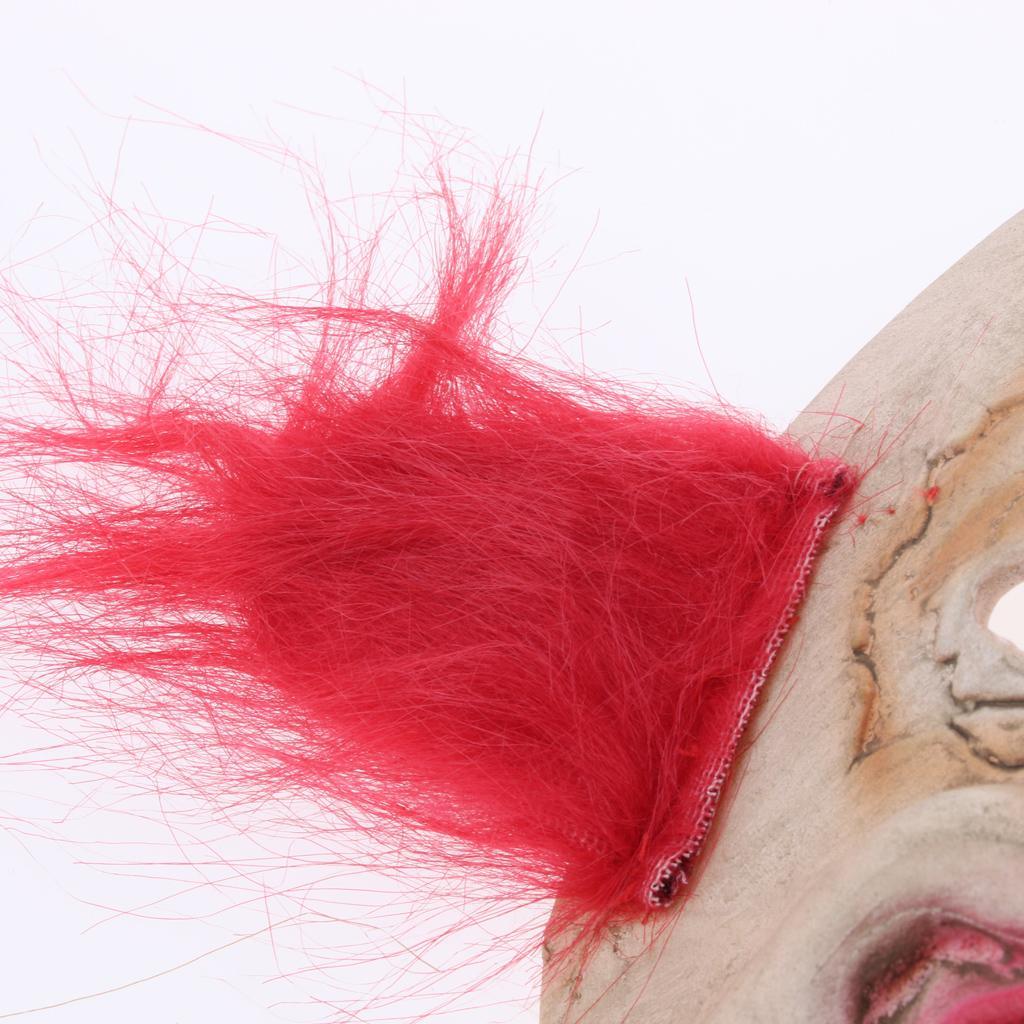 Creepy Halloween Clown Mask Horrible Festival Props Full Face Scary Mask