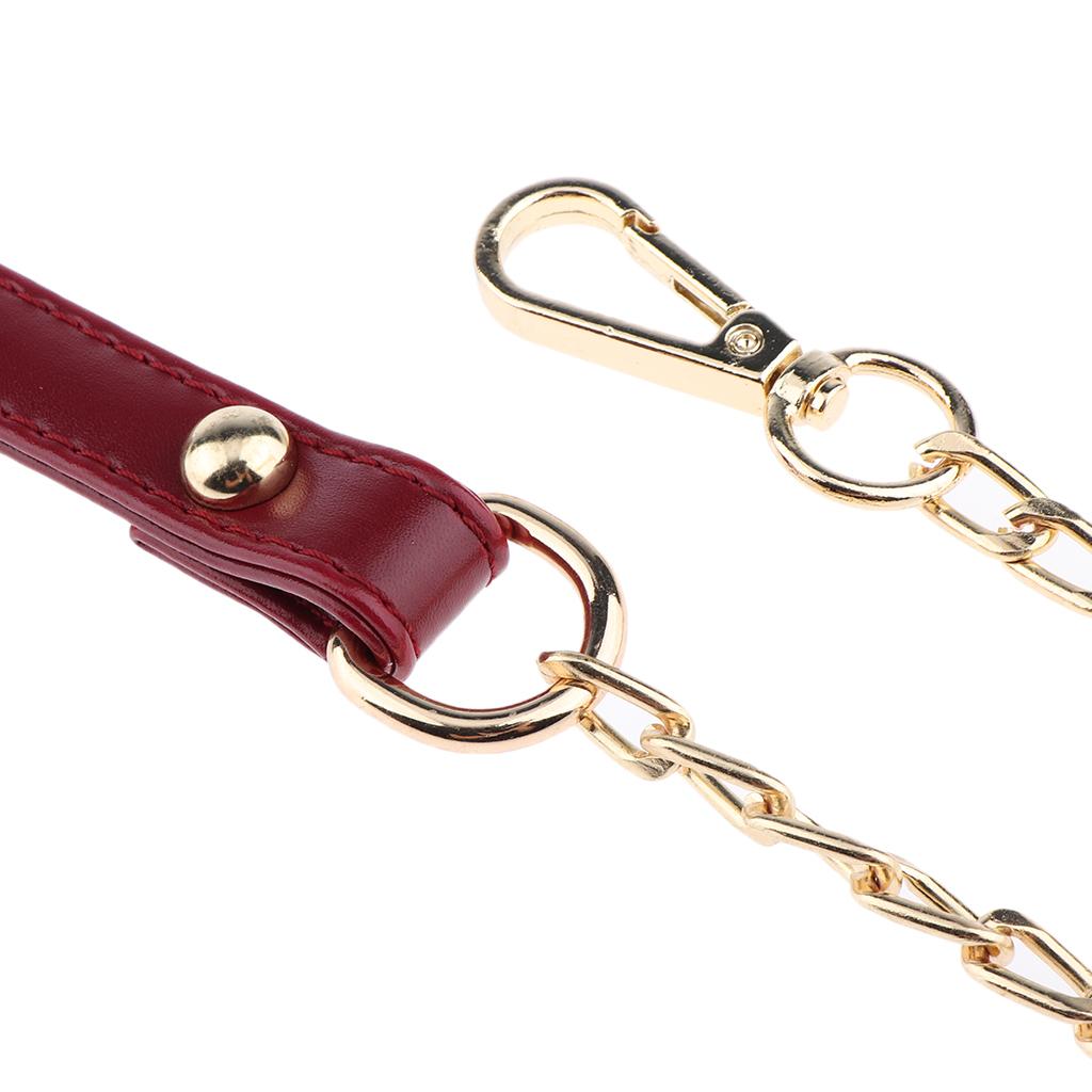 Replacement Chain Strap Handbag Handle for Shoulder Bag Crossbody Burgundy