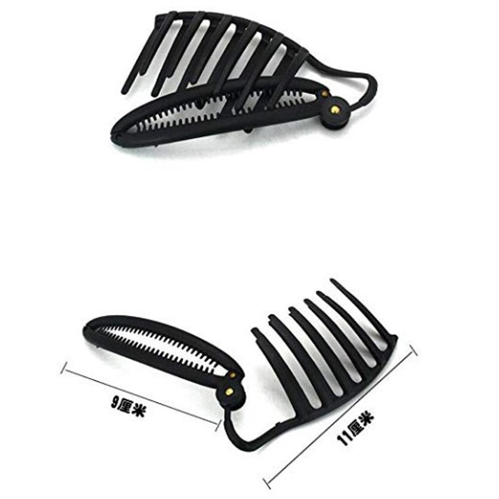 2pcs Women DIY Fast Styling Volume Insets Hair Clip French Twist Maker Tools