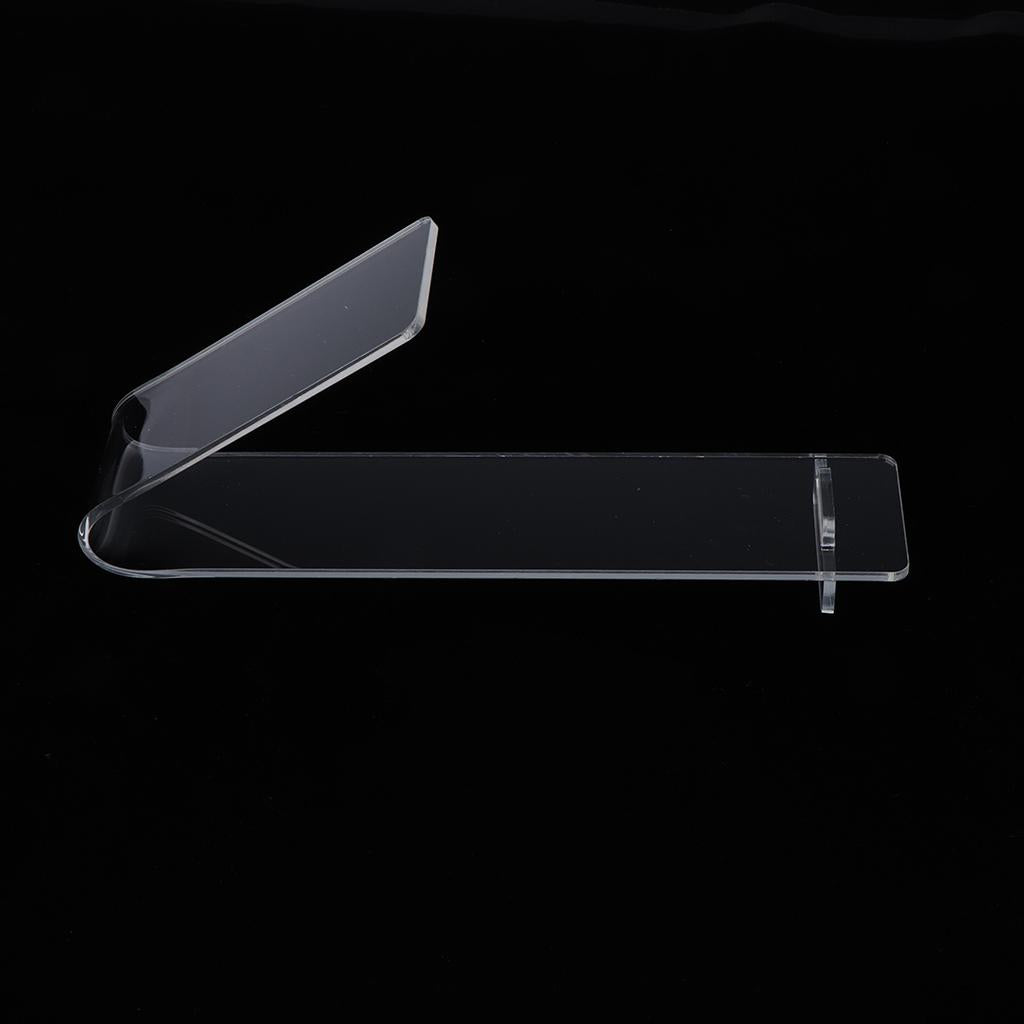 Flexible Clear Acrylic High Heel Retail Display Rack Flat Shoes Holder Stand
