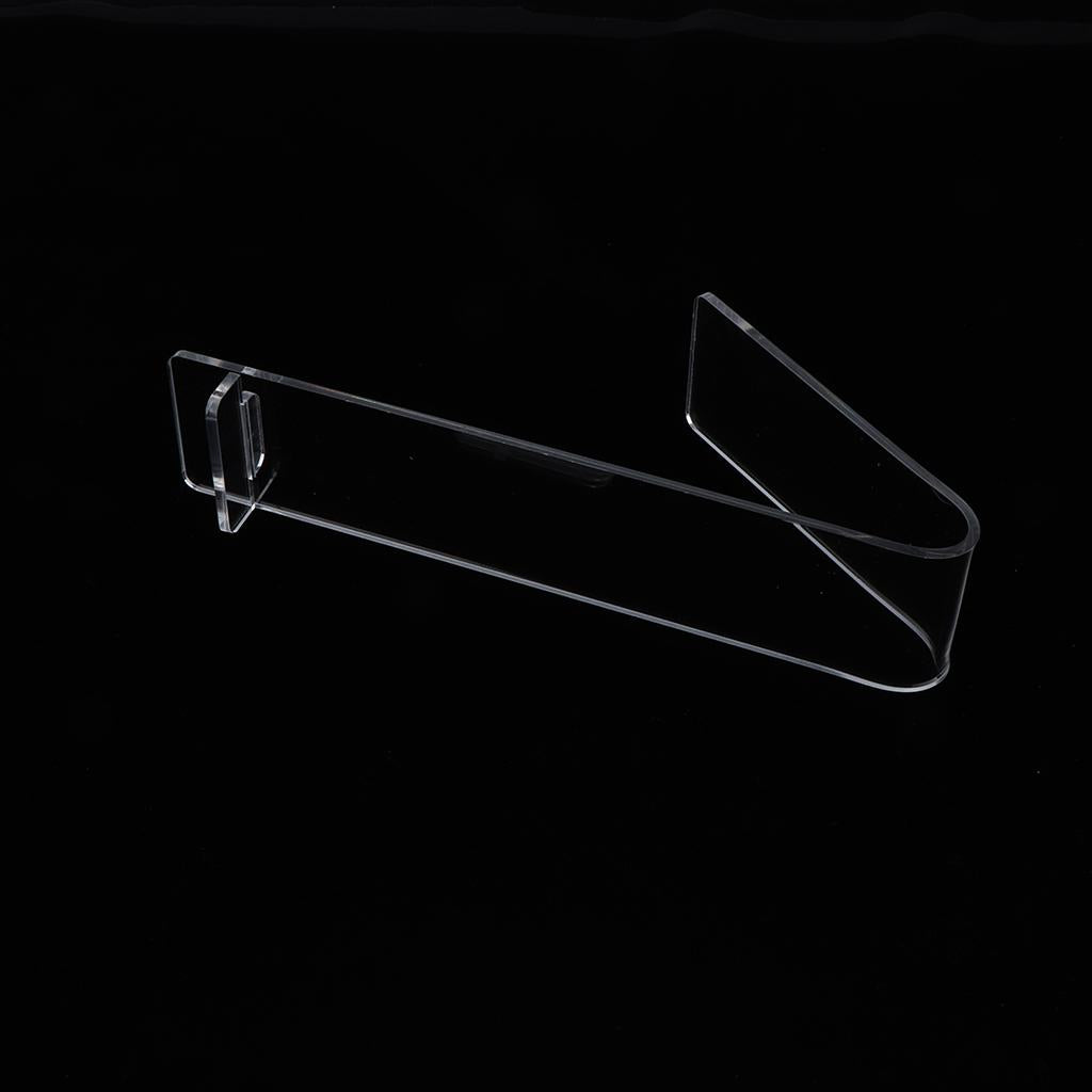Flexible Clear Acrylic High Heel Retail Display Rack Flat Shoes Holder Stand