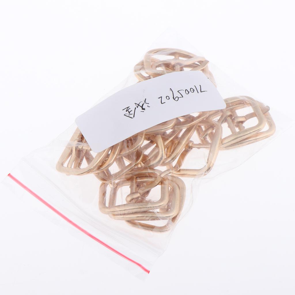 Single Prong Belt Buckle Center Bar Buckles Pin Purse DIY Accessories Gold