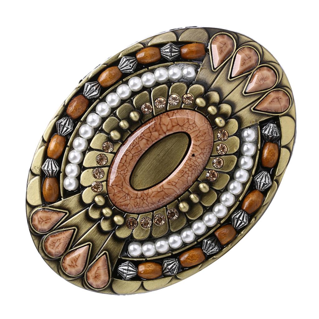 Men Western Cowboy Cowgirl Rodeo Zinc Alloy Boho Belt Buckle Jeans Accessory