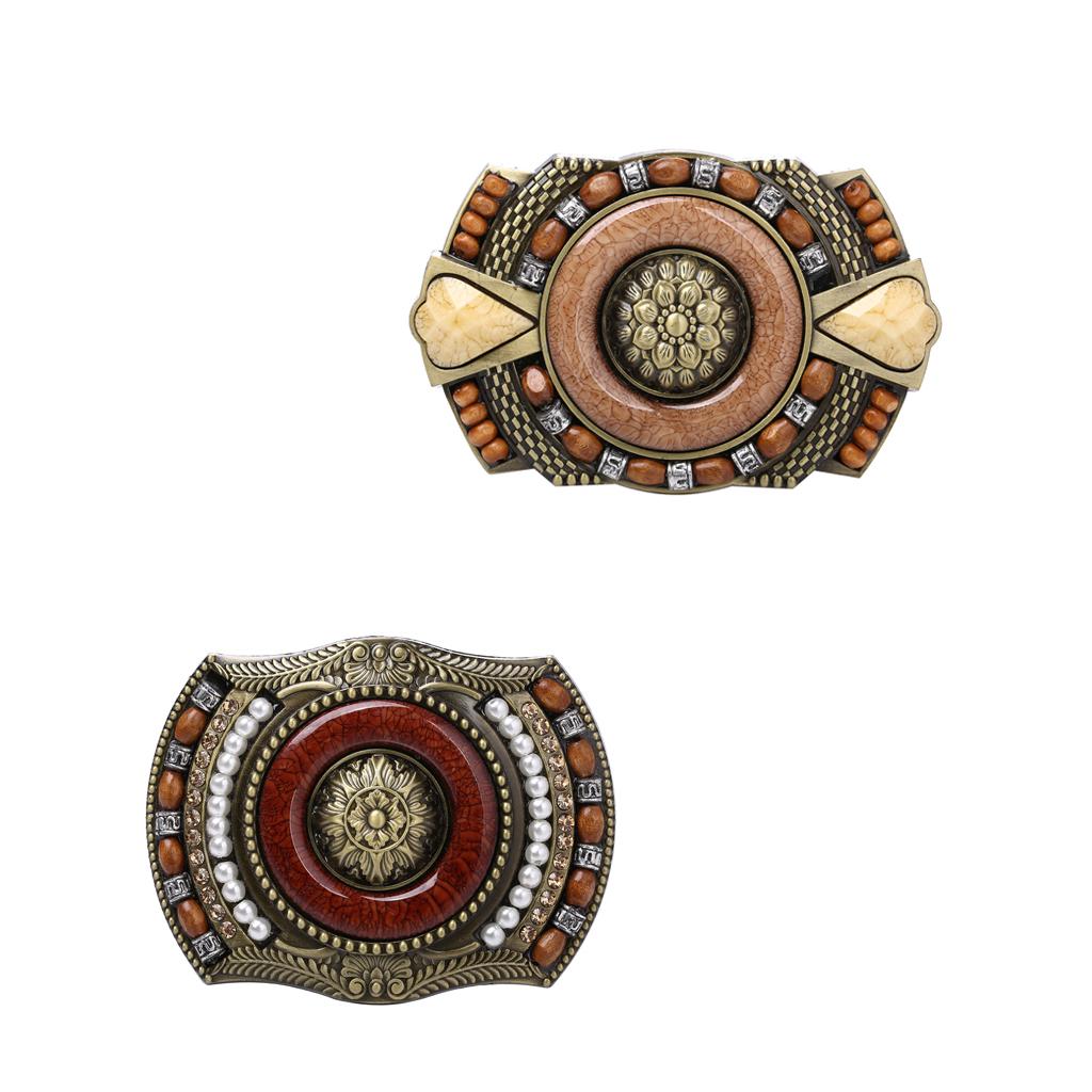 Men's Western Bohemian Indian Jeans Vintage Belt Buckle 01