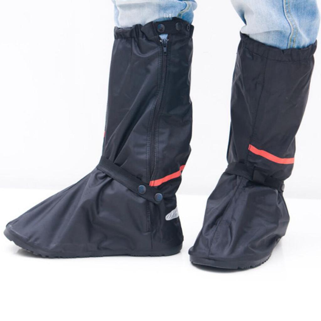 Waterproof Boot Cover for Cycling Bike with Sturdy Zipper Elastic Band 30.5cm