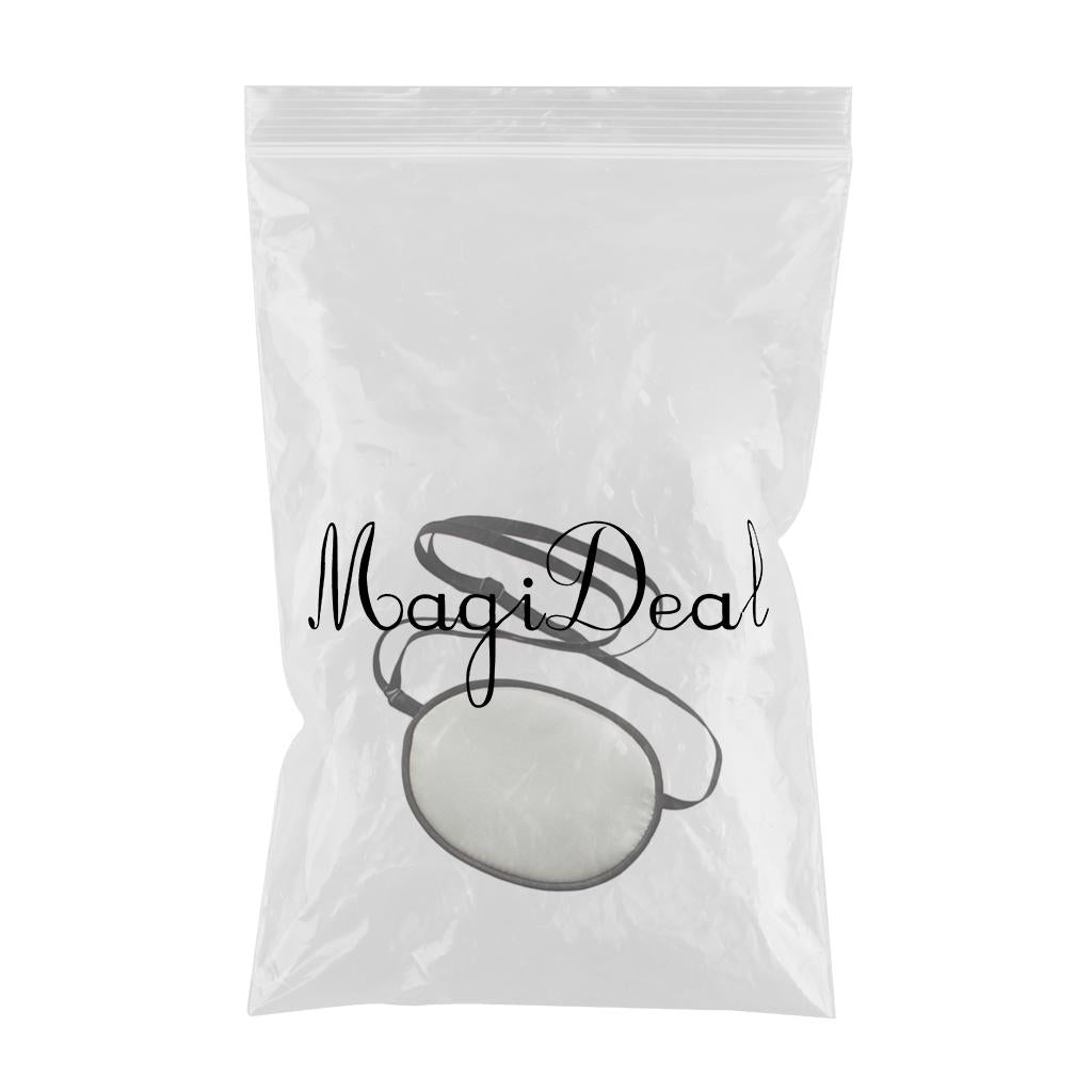 Kids Silk Pirate Eye Patch Eyeshade for Amblyopia Lazy Eye White