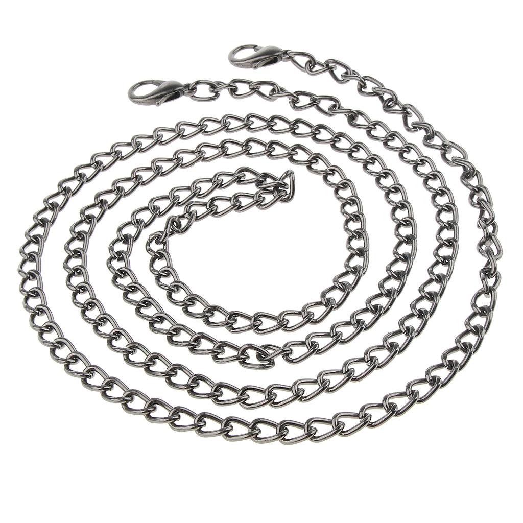 Metal Purse Chain Strap Replacement Shoulder Bag Clutch Crossbody DIY Gunmetal