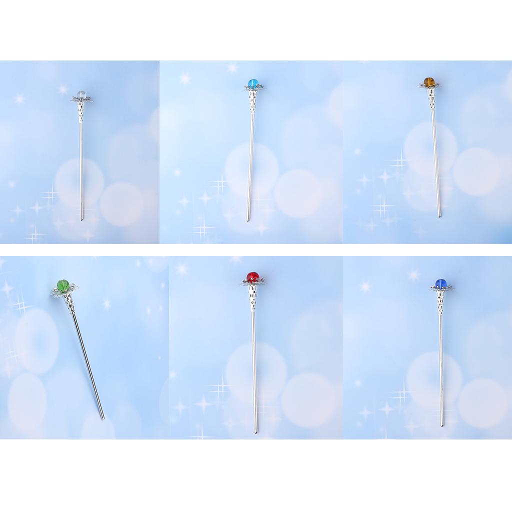 Retro Chinese Petunia Flower Hair Stick Wedding Bridal Chignon Pin White
