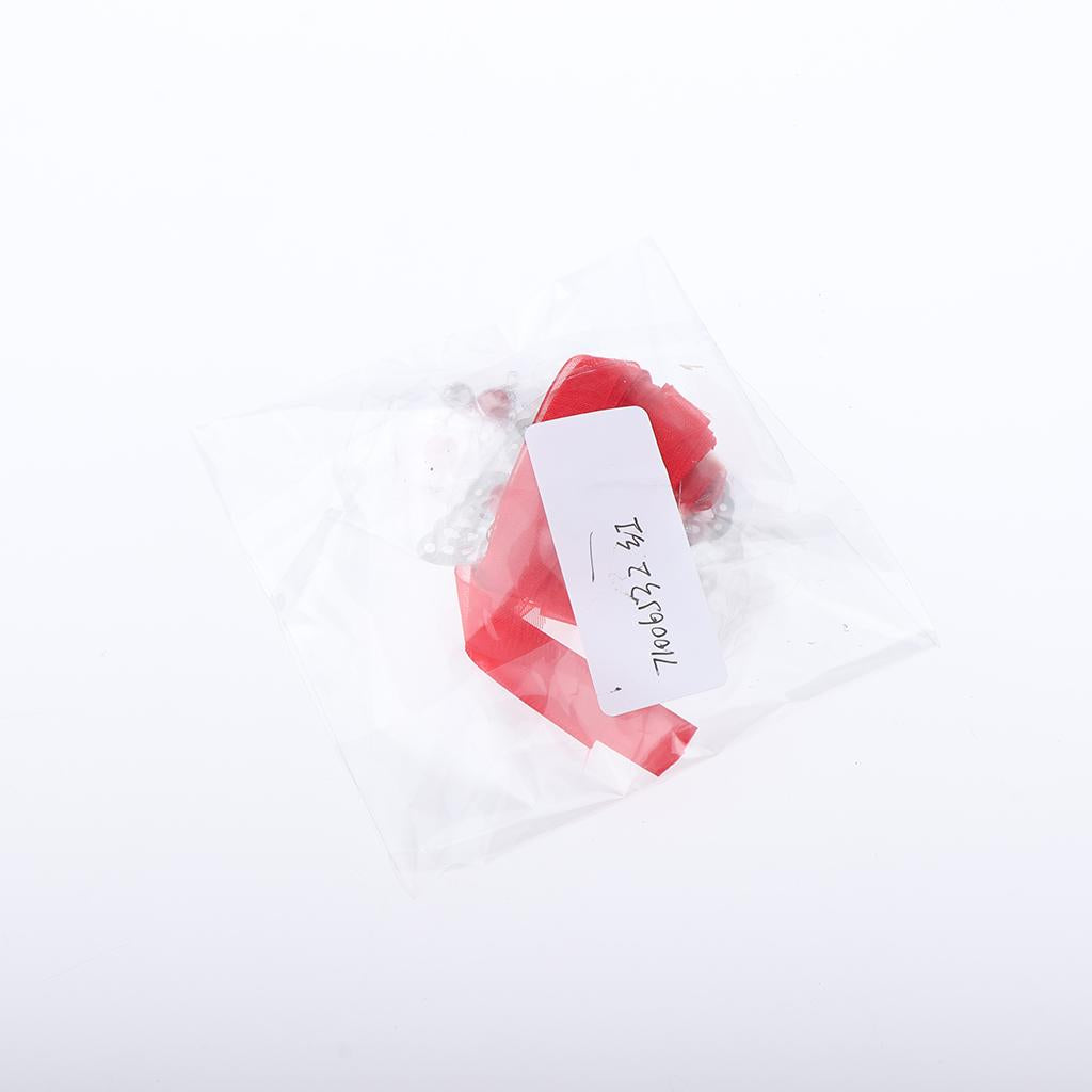 Vintage fringed streamers Chinese Hair Clip Headdress Solitary Fang Red