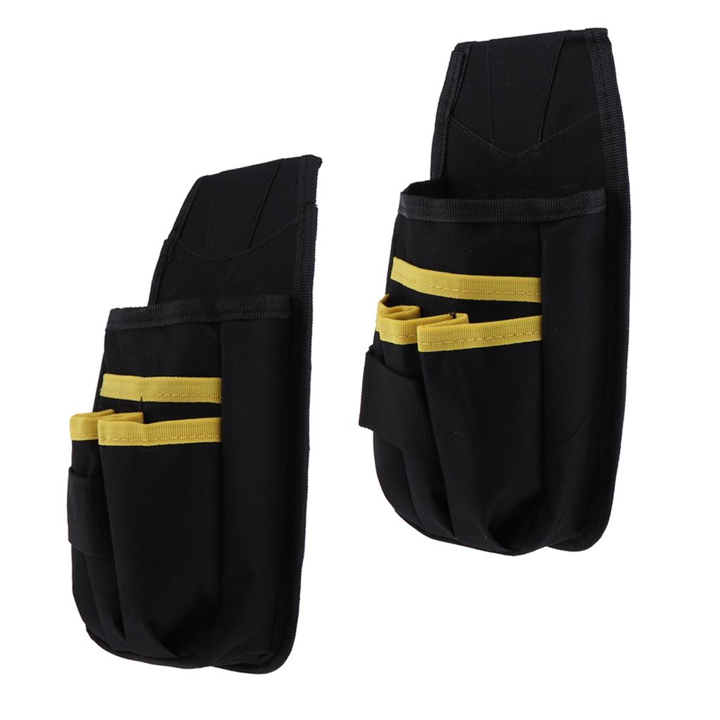 Black Waist Tool Bag Holder Portable Waist Pouch for Mechanic Electrician 1