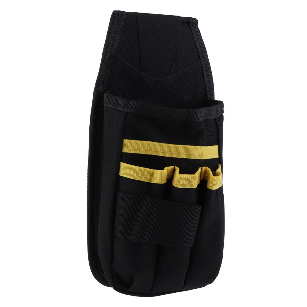 Black Waist Tool Bag Holder Portable Waist Pouch for Mechanic Electrician 2