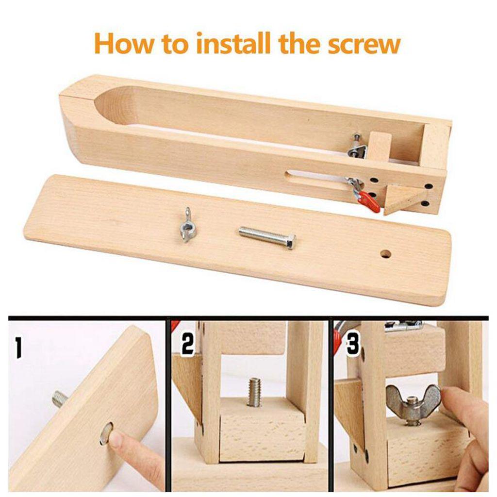 Wood Leathercraft Hand Stitching Lacing Sewing Pony Horse Clamp Desktop Tool