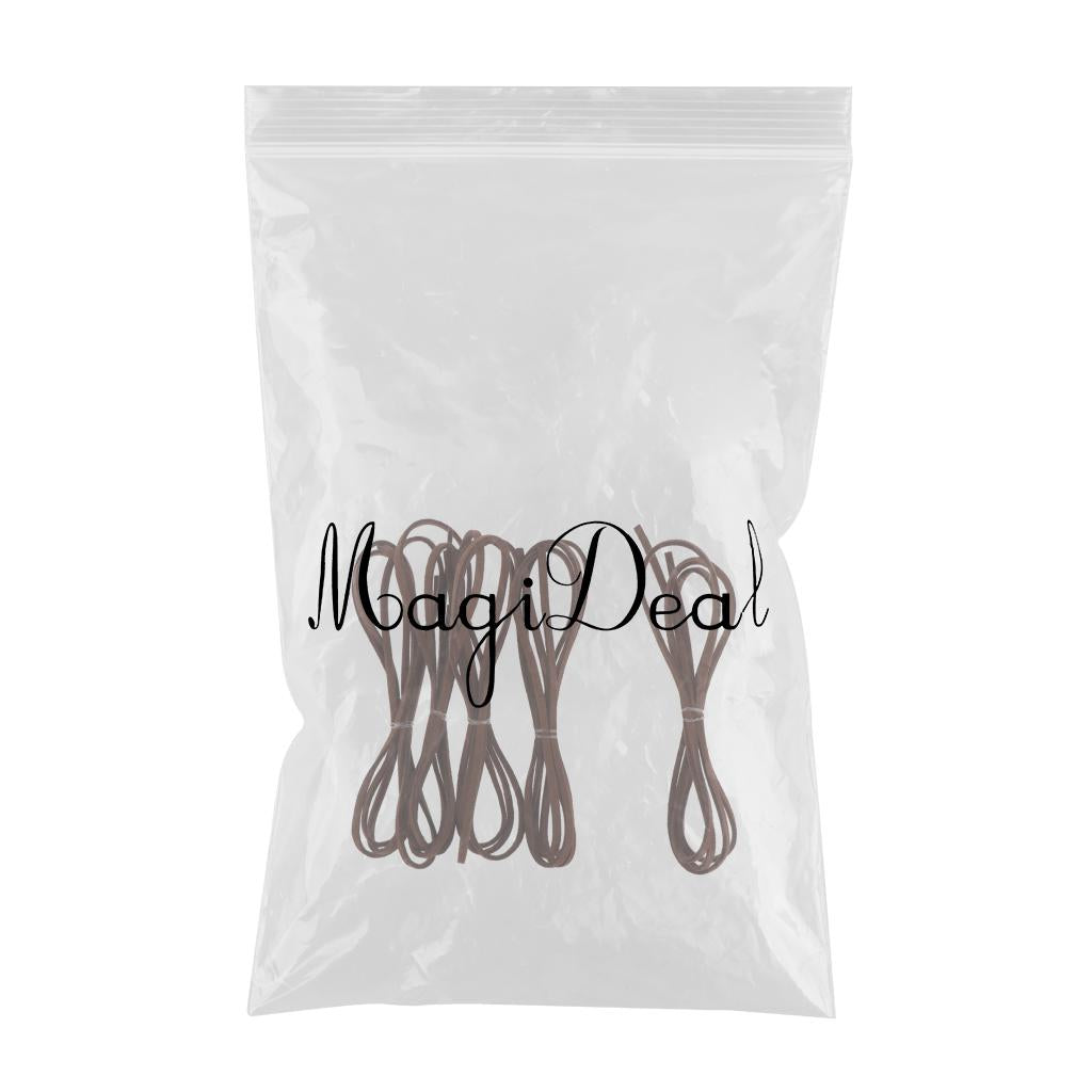 3mmx1m Leather Cord Strings for Bracelet Necklace Jewelry Making Coffee