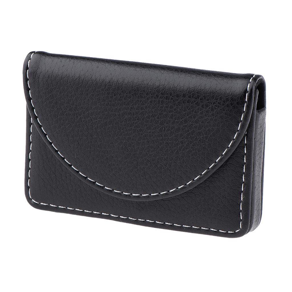 PU Leather Business Card Holder Case Wallet Credit Card Name Cards Case Black