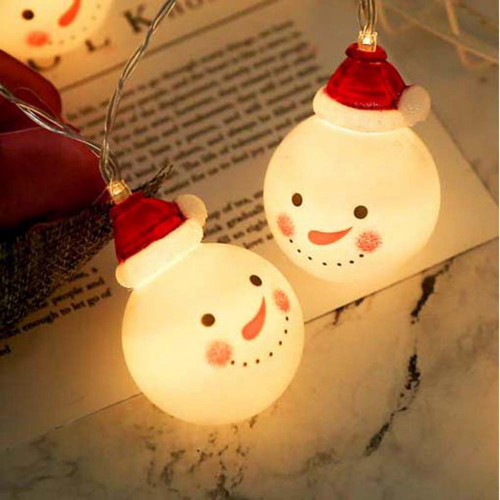 1.2V Christmas Snowman Battery Holiday Decoration Light String Garden Light