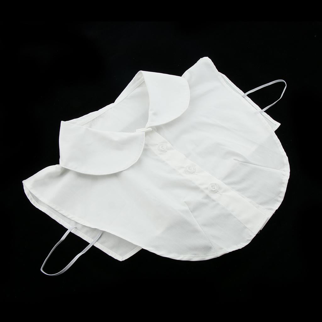 Fake Collar False Faux Doll Collar Detachable Half Shirt White round collar