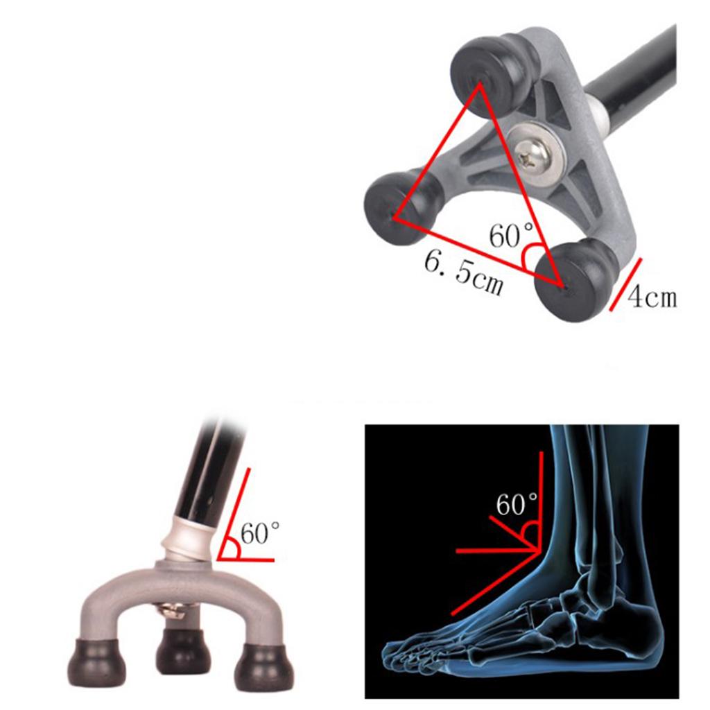 LED Folding Cane Lightweight Aluminum Nonslip Walking Aid Handle Gift Bronze