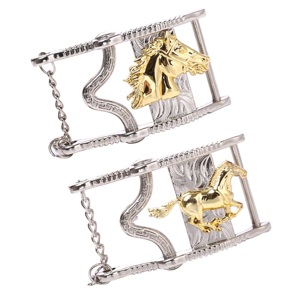 Antique Zinc Alloy Western Cowboy Rodeo Horse Head Belt Buckle for Mens 01