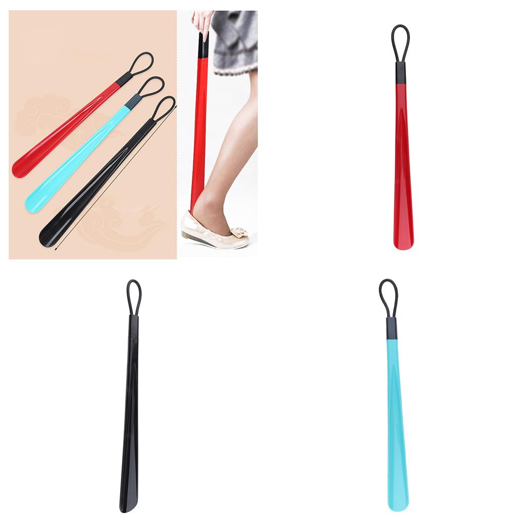 Plastic Shoehorns 20 Extra Long Handle Shoe Horn Shoes Lifter Sturdy Black"