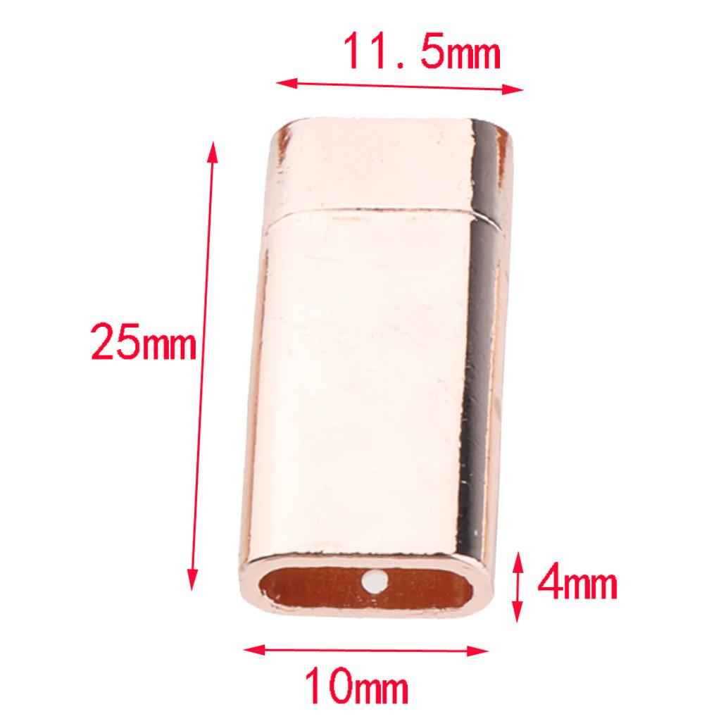 5 Pieces Magnetic Jewelry Clasps Arc-shaped Bracelet Connectors Rose gold
