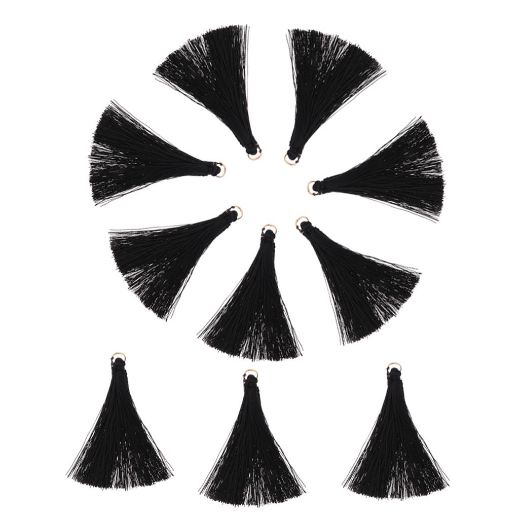 Handmade DIY Tassels Earring Jewelry Making DIY Craft Accessories Bulk Black