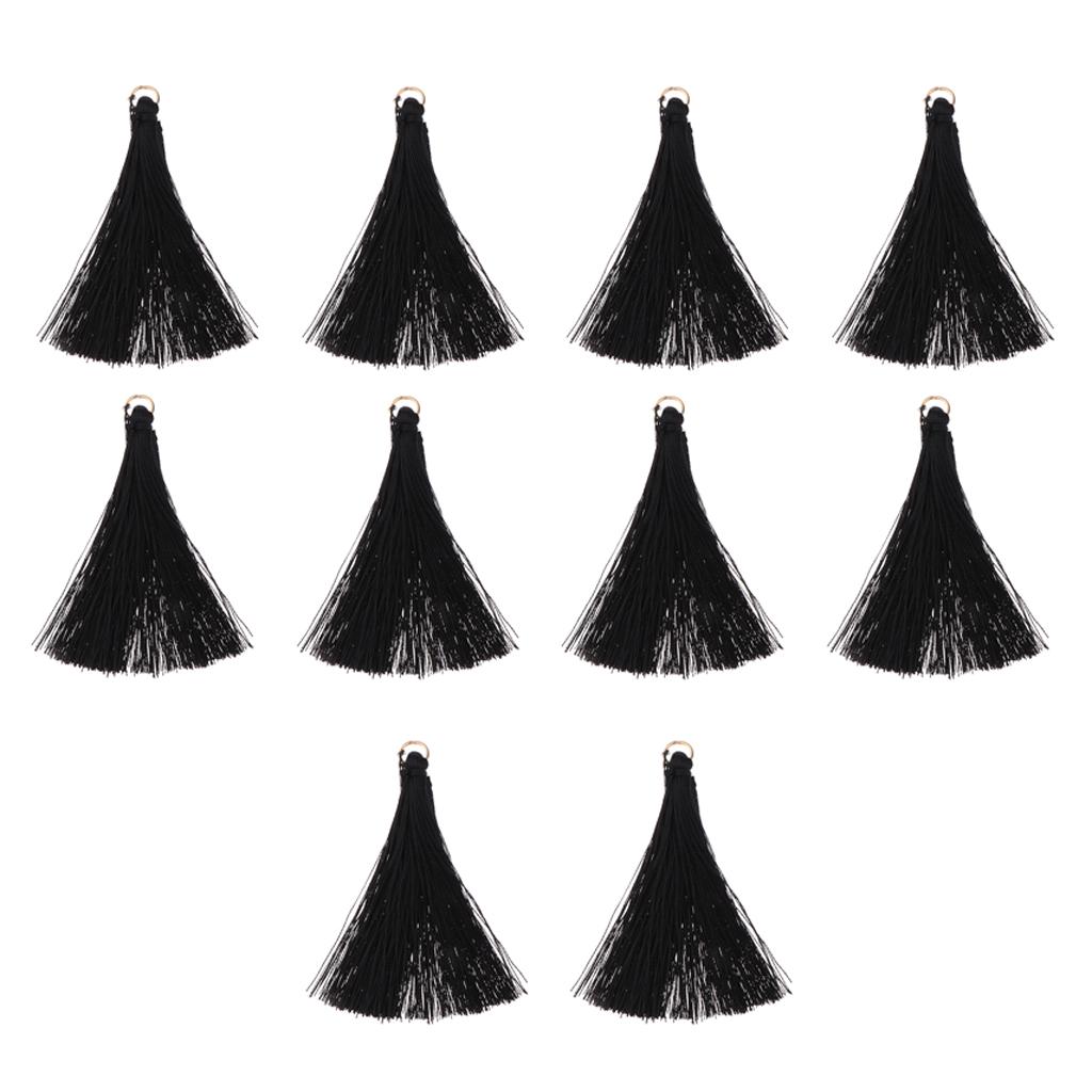 Handmade DIY Tassels Earring Jewelry Making DIY Craft Accessories Bulk Black