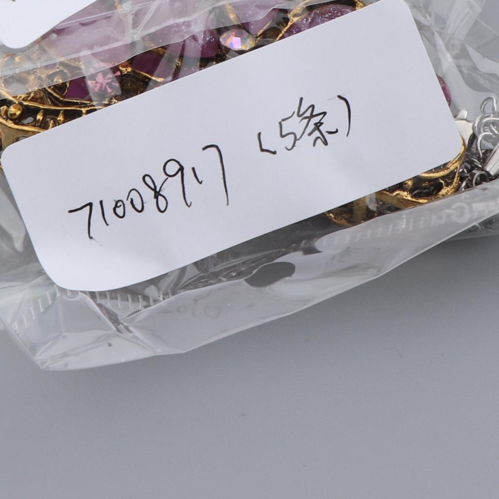 5Pcs Chain Extenders for Necklace Bracelet Jewelry Making Supplies Flat Clasp