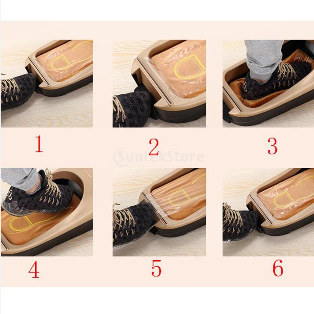 Automatic Shoe Cover Dispenser for Home Office Shoe Membrane Red