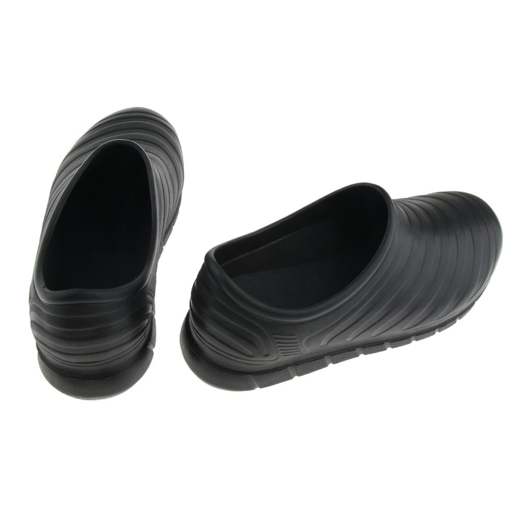 Unisex Non Slip Chef Clog Oil Water Resistant Work Lightweight Shoe Black 40