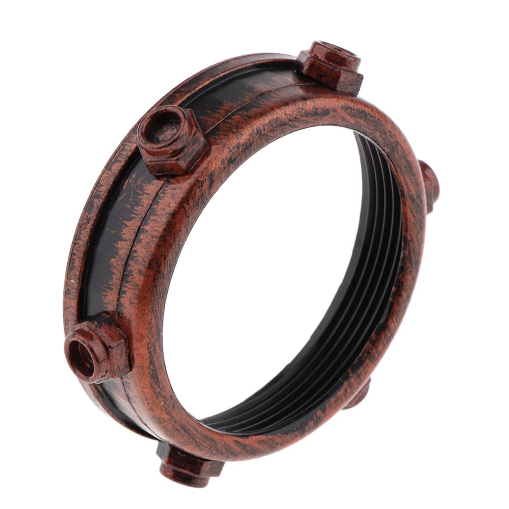 Screws Design Lens Frame Accessories for Steampunk Cyber Goggles Red bronze