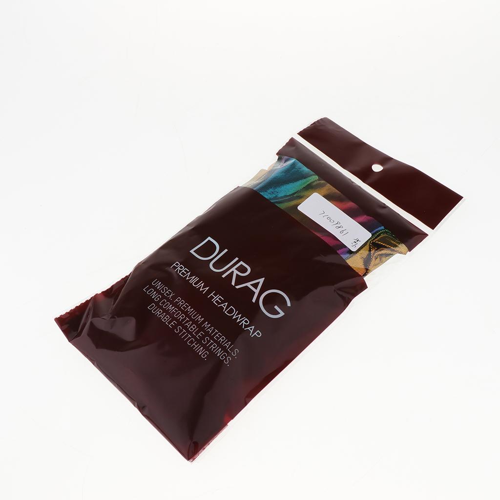 Shiny Rainbow Silky Chemo Scarf Cap Musilim Hat Durag Headwrap Purple