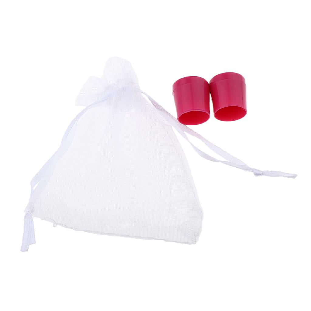 1 Pair Heel Repair Caps Covers High Heel Protector for Womens Shoes M Rose Red