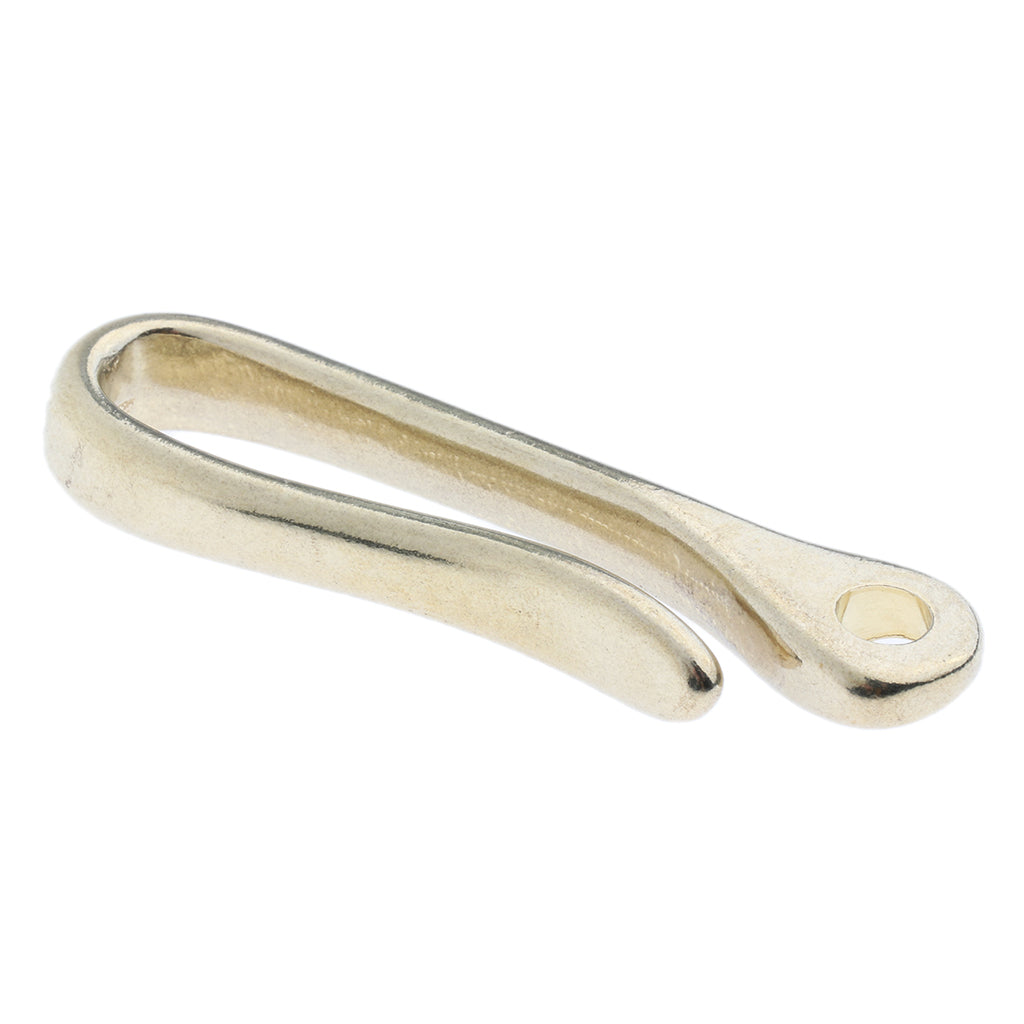 Brass Solid U Shape Hook Car Keychain Key Ring Wallet Chain Cloth Chain L