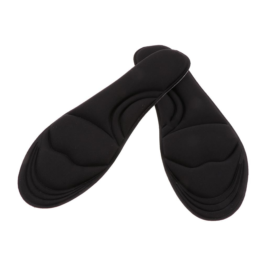 Elastic Shoe Insoles Memory Foam Unisex Insole Sport Insert Size 39-42 Black