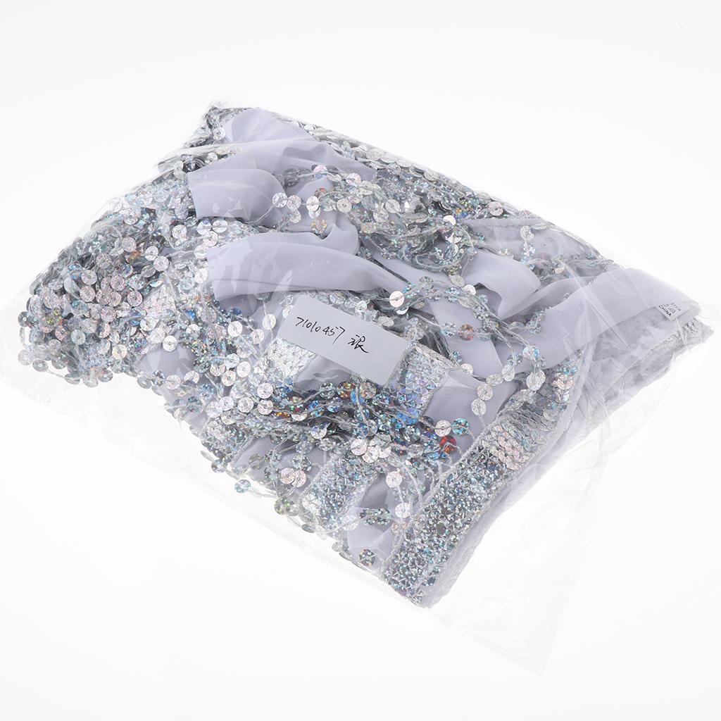 Women Belly Dance Dance Skirt Belt Performance Festival Clothing Silver