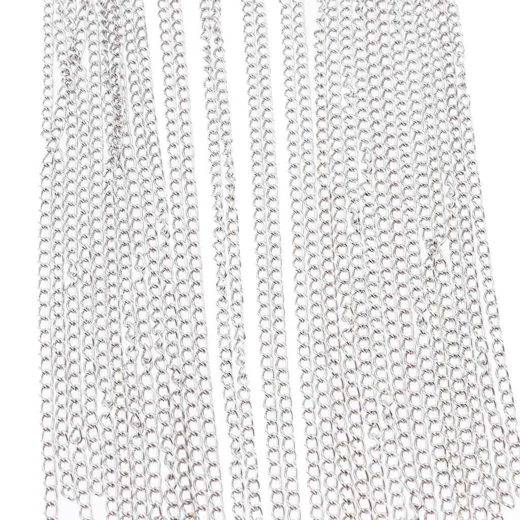 Blazer Shoulder Epaulets Tassel Chain Punk Metal Beads Epaulettes Fringe 01