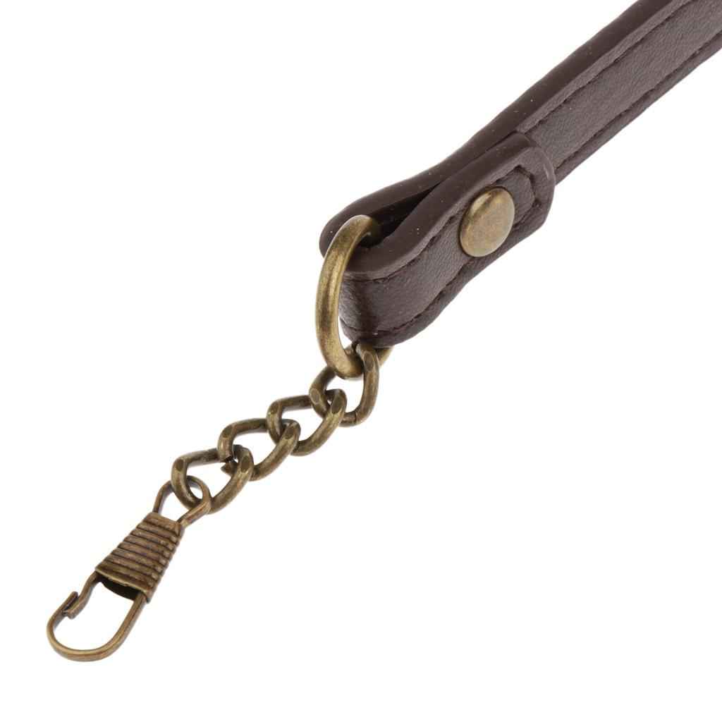 Short Bag Strap Replacement Pu Leather Handbag Handle DIY Bag Belts Brown
