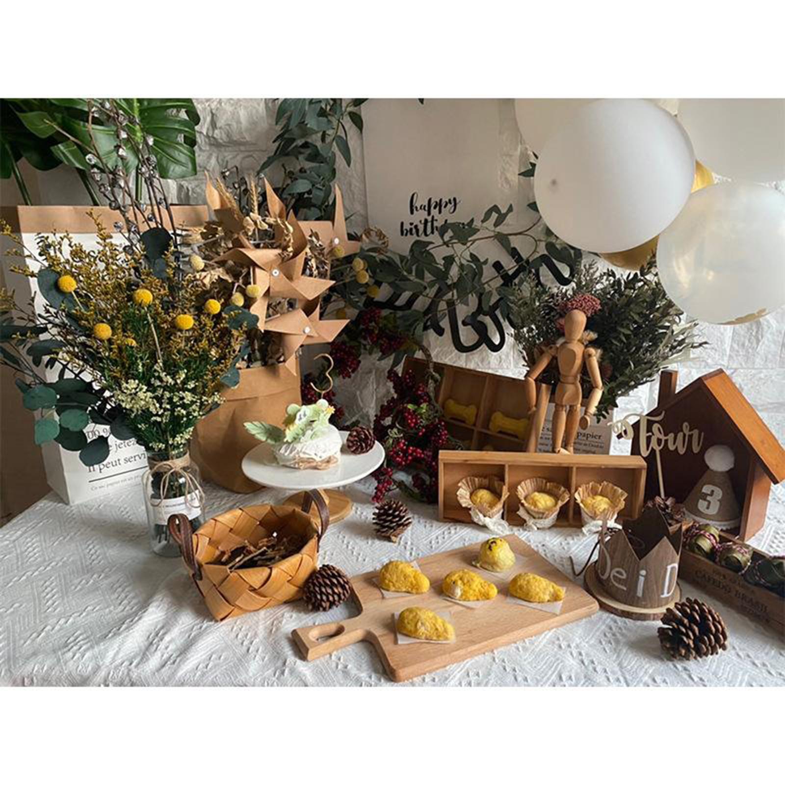 2x3Pcs Kraft Windmill Pinwheel Wind Spinner Garden Wedding Party Decor
