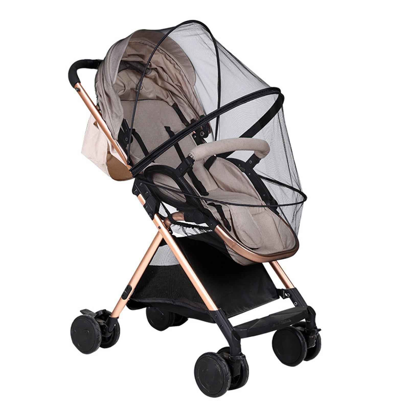 Mosquito Net for Stroller Long Lasting for Strollers Cradles  Zipper black