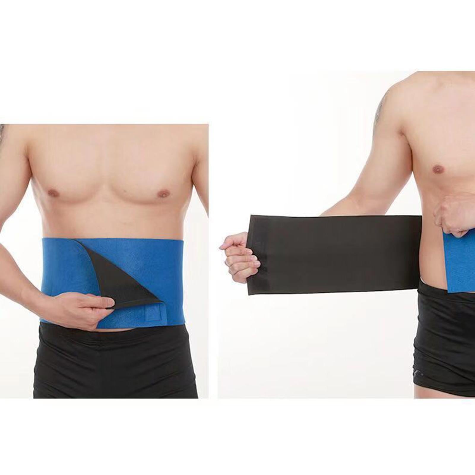 4xBreathable Waist Trimmer Compression Men Women Sauna Belt Lower Back Binder