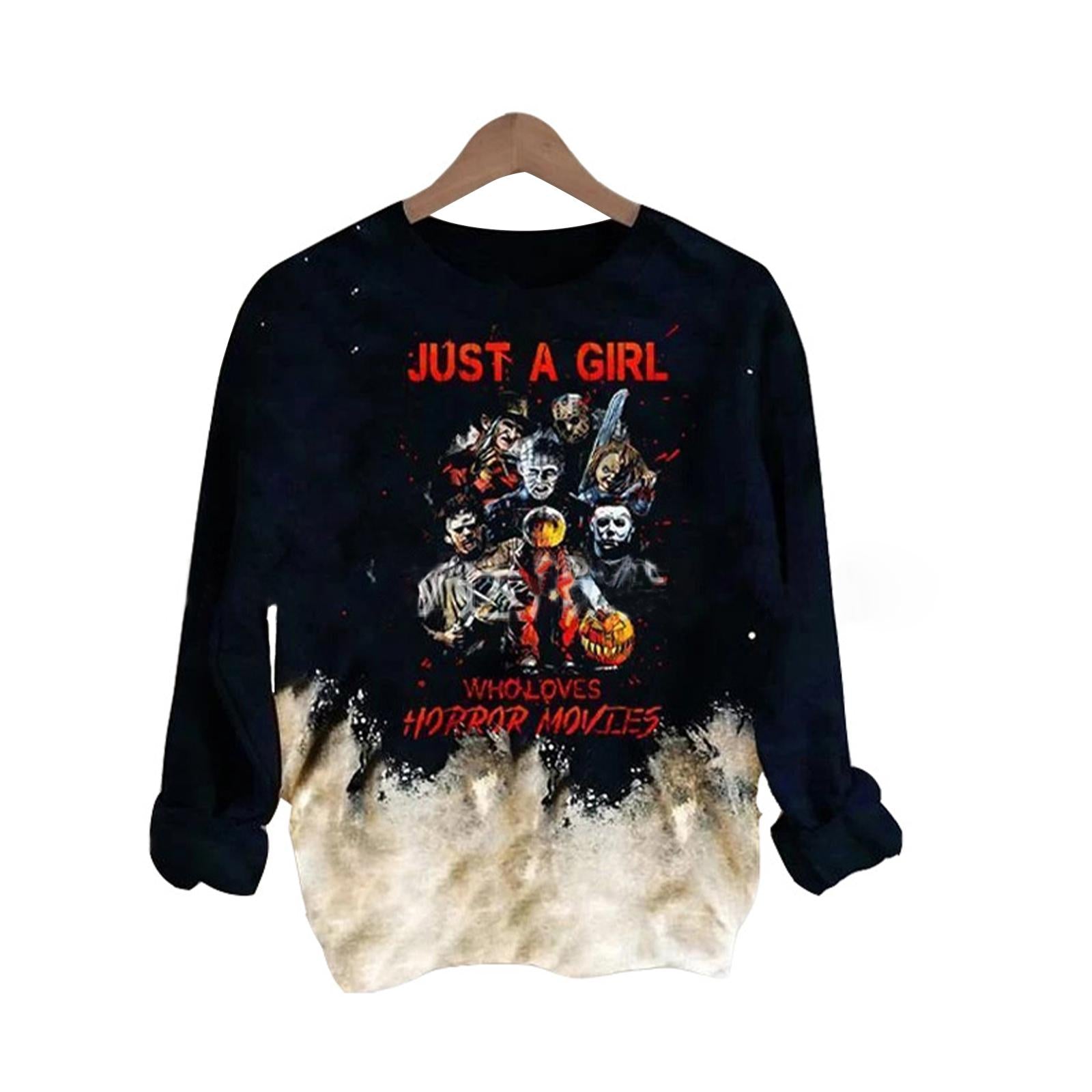 Crewneck Clothing Jumper Casual for Spring Ladies Two Skeletons XXL